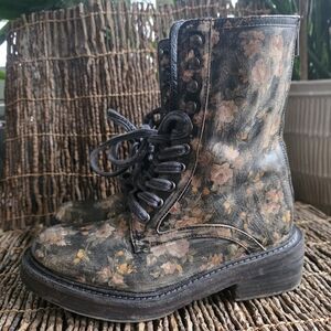 Free People Santa Fe Lace Up Boot 37 Us Size 6.5-7